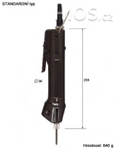 Elektrický momentový šroubovák BLQ-7000 CR H5 ESD / antistatický - rozměry