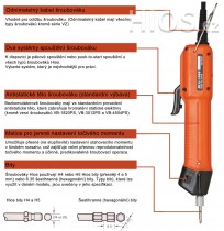 Elektrický momentový šroubovák BLG-5000-OPC-HT